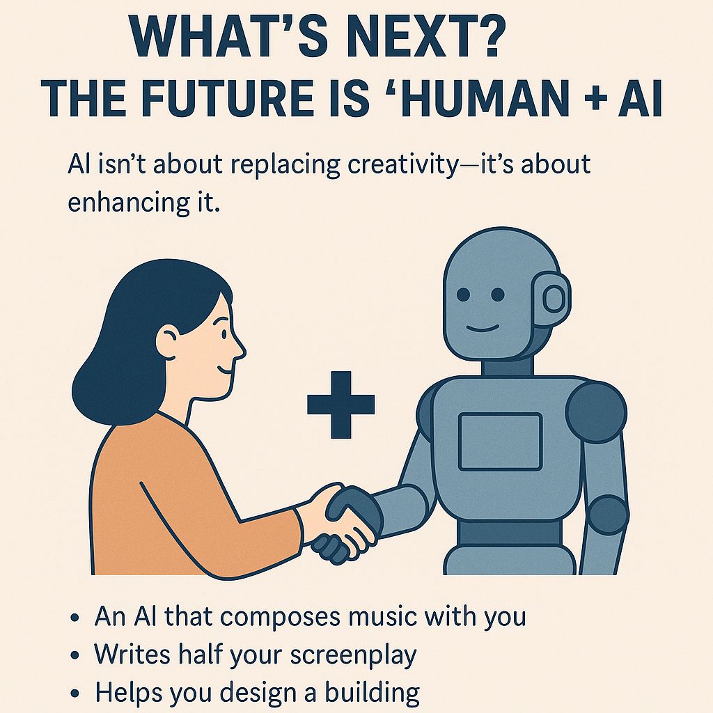 WHAT'S NEXT  THE FUTURE IS 'HUMAN + AI '
